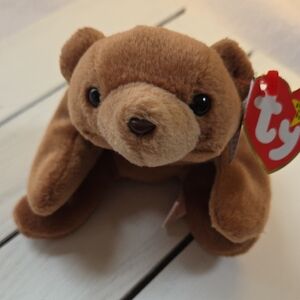 1993 Ty Beanie Babies Cubbie The Bear Style 4010 Lt Brown Vintage Collectible